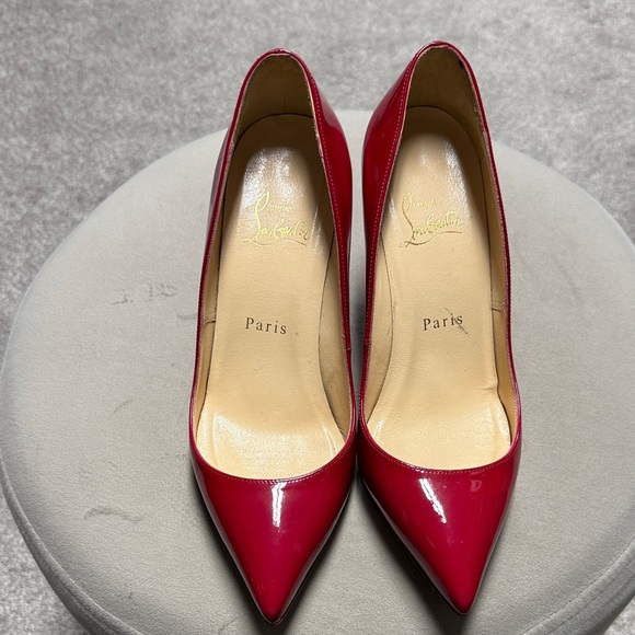 Christian Louboutin Glossy Red Heels - Picture 9 of 9